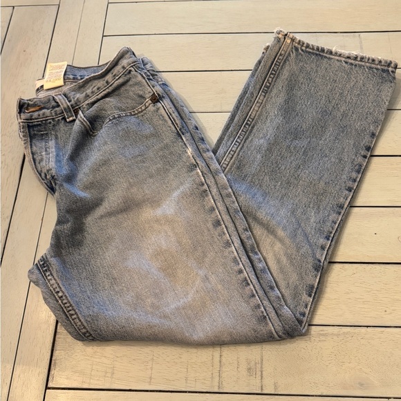 GAP | Y2K denim jeans loose fit Boot Cut button fly | Sz 8 Ankle - Picture 5 of 12